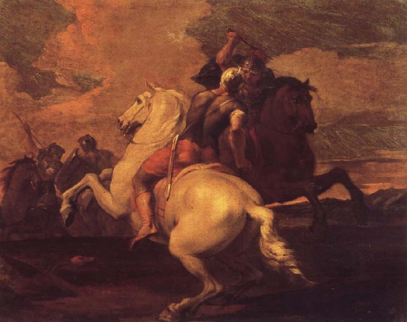 Francesco Simonini Two battle ends horseman